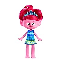 Mattel ​DreamWorks Trolls Band Together Trendsettin’ Fashion Dolls, Queen Poppy with Vibrant Hair & Accessory, Toys Inspired by the Movie