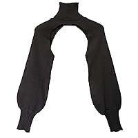 xxxiticat Women's Turtleneck Shrug Sweater Long Sleeve High Neck Cutout Knitted Arm Warmer Cropped Sweaters
