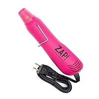 American Crafts Zap Heat Gun Pink, Arts, DIY Crafting Projects, Embossing, Resin, Printmaking, Painting, Journaling, Card Making, Includes Built-in Stand