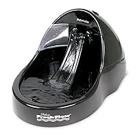 Deluxe Fresh Flow Dog and Cat Water Fountain 3 Sizes,Black