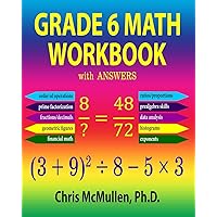 Grade 6 Math Workbook with Answers (Improve Your Math Fluency)