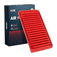 KAX Engine Air Filter GAF007(CA9360), Replacement for Camry, Sienna, Highlander, Solara, ES300, ES330, RX330, RX350, 200% Longer Life
