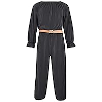 Girls Cord Jumpsuit Summer Dress Long Sleeve Party Dress Age 4 5 6 7 8 9 10 11 12 13 14 Years