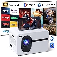 Projector with WiFi and Bluetooth, CoolEeve Native 1080P 12000L Outdoor Portable Mini Video Movie Projector for Home Theater, Compatible with iOS/Android/Fire TV Stick/HDMI/AV