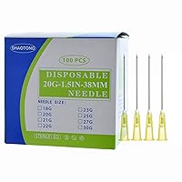 Disposable sterile needles 100Pack (20G-1.5IN)