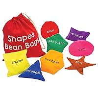 Educational Insights Shapes Beanbags, Learn Shapes, Toddler Learning Toy, Preschool Classroom Must Haves, Set of 10 Bean Bags, Ages 3+