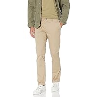Amazon Essentials Men's Skinny-Fit Washed Comfort Stretch Chino Pant (Previously Goodthreads), Light Khaki Brown, 35W x 28L