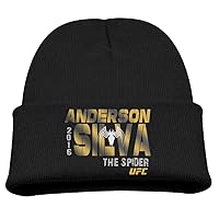 Anderson The Spider Silva UFC 2016 Middle Weight Champion Kids Skullies and Beanies Black