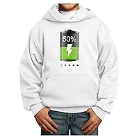 Half Energy 50 Percent Youth Hoodie Pullover Sweatshirt
