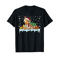 Opz4 Merry Xmas Santa Bearded Dragon Lover Christmas Pajama T-Shirt
