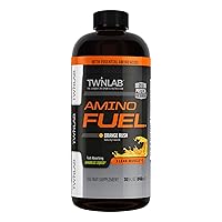 Amino Fuel - Pre-Workout and Post-Workout Energy Drink & Supplement -32 fl oz, Orange Rush