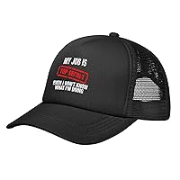 My Job is Top Secret Even I Don't Know What I'm Doing Mesh Tennis Hat Golf Baseball Cap Summer Cooling Sports Hats