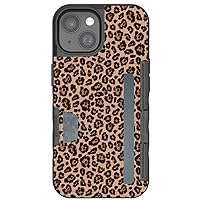 Smartish - Cheetah - iPhone 15 Wallet Case - Wallet Slayer Vol 2 [Slim + Protective Kickstand] Credit Card Holder - Fits iPhone 15