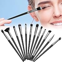 12pcs Makeup Brushes Set Nylon Foundation Blush Powder Concealer Eyelash Brushes