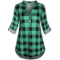 Blusas para Mujer Casuales y Elegantes Womens 3/4 Sleeve Blouses and Tops Dressy Casual Tshirts to wear with Leggings