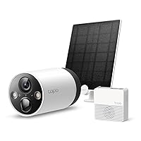 Tapo Outdoor Wireless Camera with Solar Panel Bundle: Outdoor Wireless Camera Tapo C420S1 + Solar Panel Tapo A200 (2K QHD, Color Night Vision, Starlight Sensor, Works w/Alexa & Google Home)