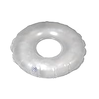 Drive Medical Inflatable Vinyl Ring Cushion, Grey, Universal