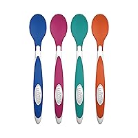 Dr. Brown's TempCheck Temperature Color-Changing Spoons for Babies and Toddlers, BPA Free, 4 Count (Pack of 1)