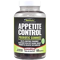 Appetite Control Gummies, Suppressant for Weight Loss, Feel Fuller Faster, Raspberry Flavor, Black and Green, 60 Count