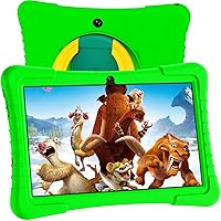 YOBANSE Kids Tablet, 10 inch Tablet for Kids Android 12 Tablet 3GB 64GB Toddler Tablet with 8000mAh Battery, WiFi, Bluetooth, Dual Camera, Parental Control(Green)