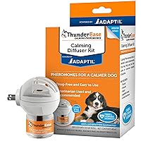 Dog Calming Pheromone Diffuser Kit | Powered by ADAPTIL | Vet Recommended to Relieve Separation Anxiety, Stress Barking & Chewing, and Fear of Fireworks & Thunderstorms (30 Day Supply)