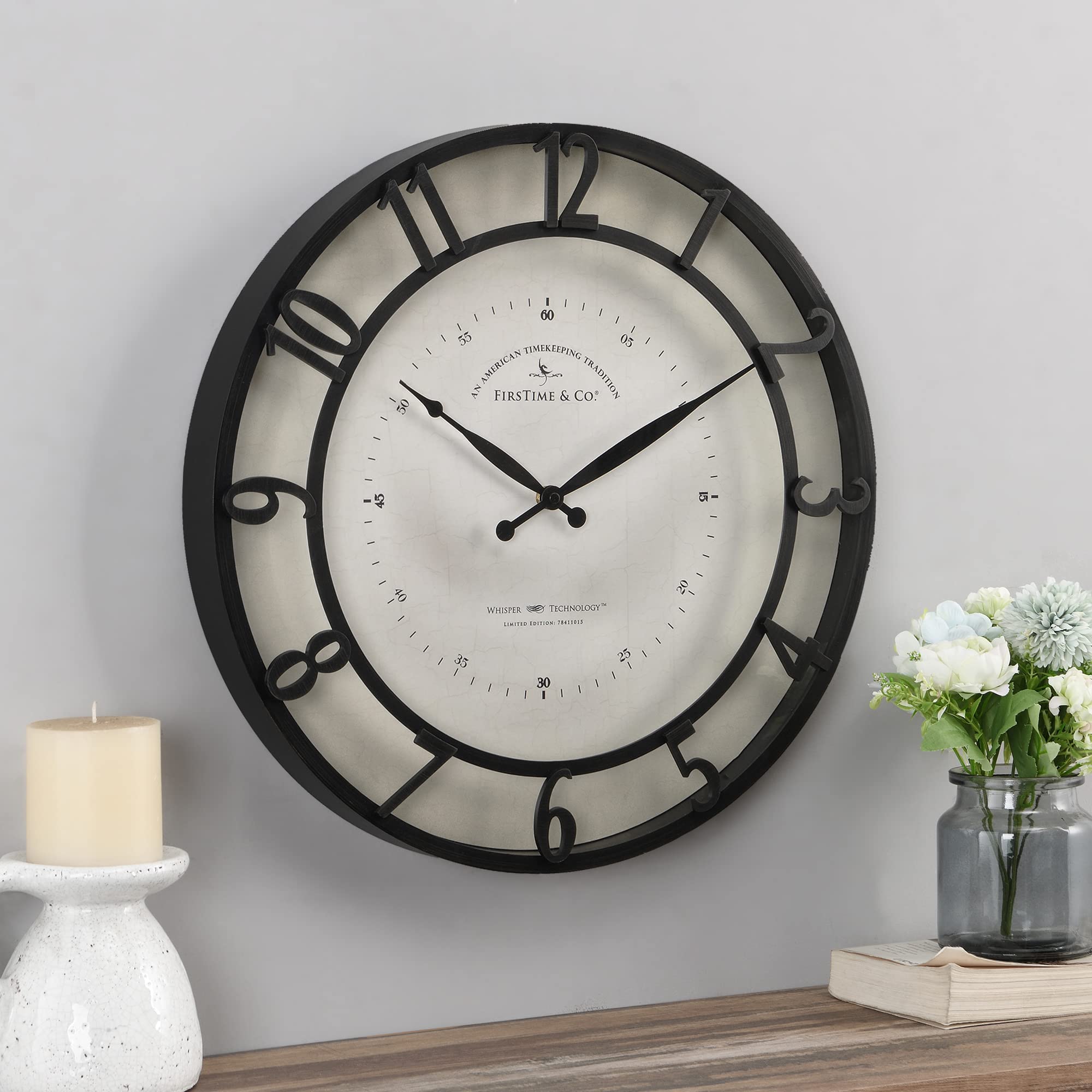 FirsTime & Co.® Kensington Wall Clock, Brown