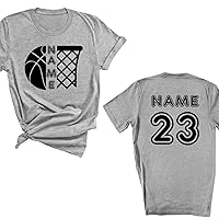 Custom Basketball Group Soft Shirt for Adult Youth Toddler Baby, Your Name Basketball Bodysuit, Personalized Basketball Outfit, Game Day Shirt, Basketball Season Tee