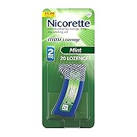 Nicorette 4 mg and 2 mg Mini Nicotine Lozenges to Quit Smoking - Mint Flavored Stop Smoking Aids, 20 Count Each