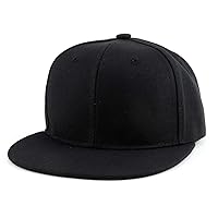 Trendy Apparel Shop Infant to Youth Plain Structured Flatbill Snapback Cap