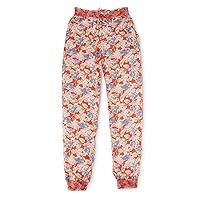 Ralph Lauren Girls' Floral Print Pants, Red
