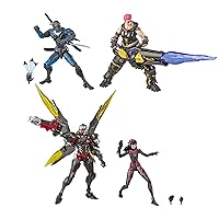 Overwatch Ultimates Series 6 Inch Collectible Carbon Series Action Figure 4pack with Genji, Zarya, Pharah, and D. Va, Blizzard Video Game