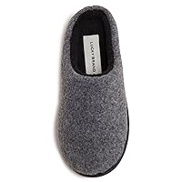 Lucky Brand Boy's Faux Wool Clog Slippers with Memory Foam