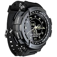 LOKMAT MK28 Smart Watch 50M Waterproof Sports Smart Watch Bluetooth Call Reminder Digital Men Clock Smartwatch for iOS Android (Black)