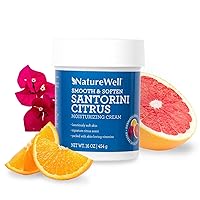 Santorini Citrus Smooth & Soften Moisturizing Cream For Face, Body, & Hands, Packed With Skin-Loving Vitamins & Nutrients, Luxuriously Creamy & Intensely Hydrating, 16 Oz. NATURE WELL Santorini Citrus Smooth & Soften Moisturizing Cream For Face, Body, & Hands, Packed With Skin-Loving Vitamins & Nutrients, Luxuriously Creamy & Intensely Hydrating, 16 Oz.