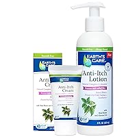 Earth's Care Anti Itch Cream and Lotion Bundle - Extra Strength Bug Bite Itch Relief - Soothes Sunburns, Rashes and Minor Skin Irritation
