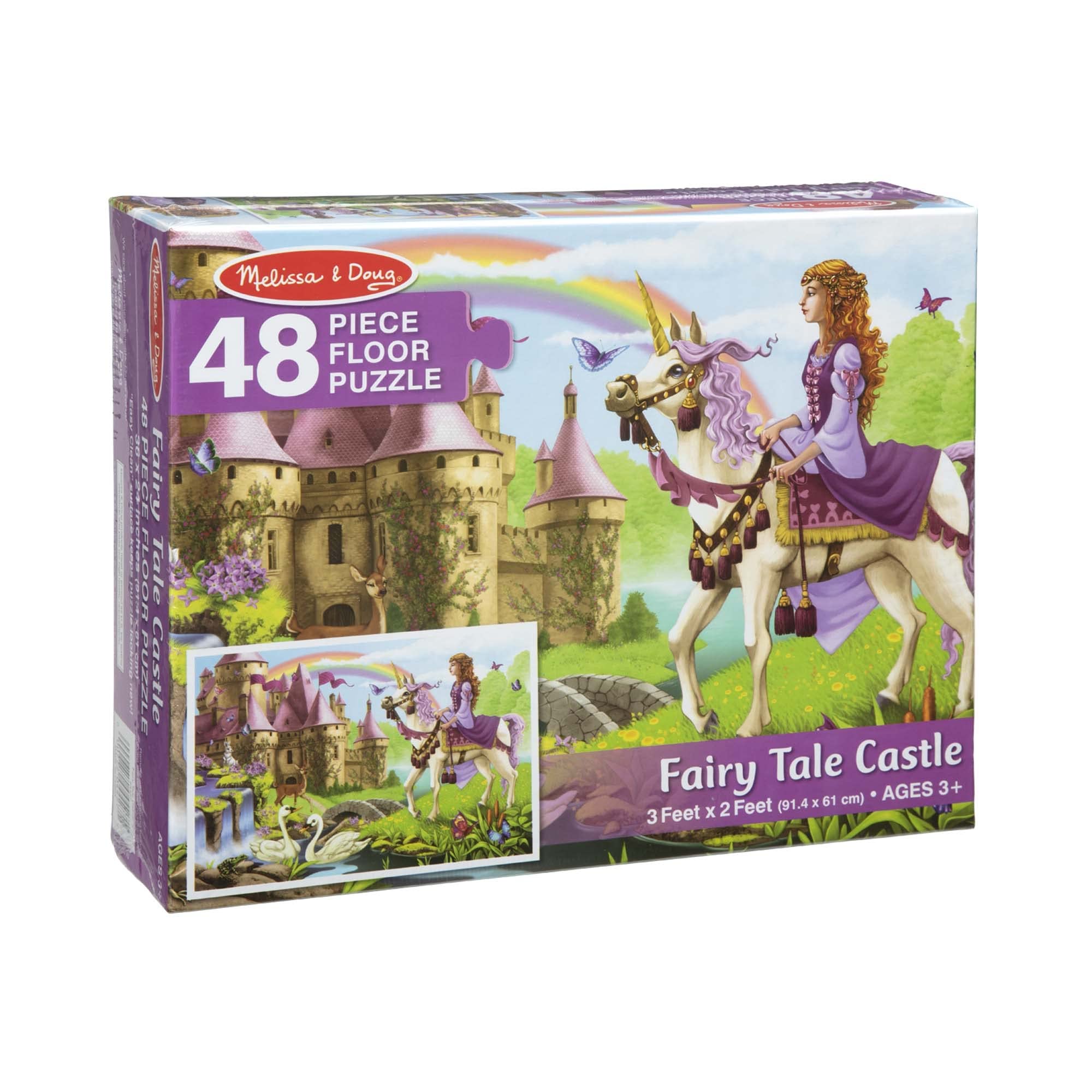 Melissa & Doug Fairy Tale Castle Jumbo Jigsaw Floor Puzzle (48 pcs, 2 x 3 feet)