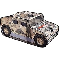 Sunny Days Entertainment Humvee Pop Up Tent - Children's Camo Pop Up Playhouse | Camouflaged Military Toy for Kids