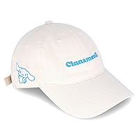 Anime Cinnamorol Cute Baseball Cap Adjustable Cartoon Plush Baseball Hat for Women Men Printed Cotton Dad Hat