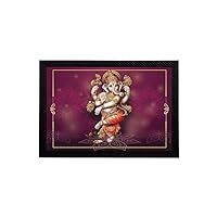 eCraftIndia Lord Ganesha Satin Matt Texture UV Art Painting