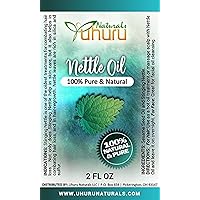 Uhuru Naturals Nettle Oil - Multipurpose Hair and Skin Oil - Contains All-Natural Ingredients Promotes Hair Regrowth and Helps Fight Hair Loss Reduces Skin Irritation and Redness