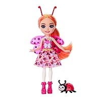 Enchantimals Ladybug and Bestie Doll with Ladybug Pet, Toy +4 Years (Mattel HNT57)