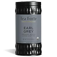 Earl Grey Organic Black Tea, Makes 35-50 Cups, 3.53 Ounce Loose Leaf Tea Canister