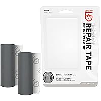 GEAR AID Tenacious Tape 3”x20” Micro-Ripstop Outdoor Fabric and Vinyl Gear Repair Tape, Quickly Fix Holes and Rips in Puffy Jackets, Rain and Snow Gear, Tents, Sleeping Bag, Gray, 2 Pack