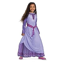 Asha Costume, Deluxe Official Disney Wish Costume with Full Length Dress