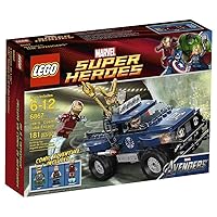 LEGO Includes 3 Minifigures: Iron Man, Loki and Hawkeye Loki's Cosmic Cube Escape 6867