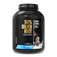 Maxler 100% Golden Whey Protein - 24g of Premium Whey Protein Powder per Serving - Pre, Post & Intra Workout - Fast-Absorbing Whey Hydrolysate, Isolate & Concentrate Blend - Cookies & Cream 5 lbs