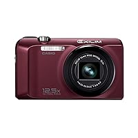 Casio Exilim EX-H30 Digital Camera (16 megapixels, 12.5X Optical Zoom, 7.6 cm (3 inch) Display, Battery for up to 1,000 Photos, Image stabilized) Bordeaux