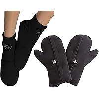 NatraCure Cold Therapy Socks and Mitts Bundle - Size: L/XL