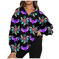 Women Tie-Dye Pullover Half Zip Oversized Sweatshirts Hoodie Drop Shoulder Fleece Clothes Fall Workout Pullovers