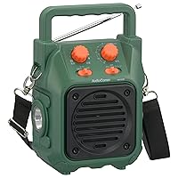 Ohm Electric AudioComm RAD-H339N 03-5566 OHM Portable Radio, Mountain Traffic Radio, IP66 Waterproof, LED Light Included, Outdoor Activities